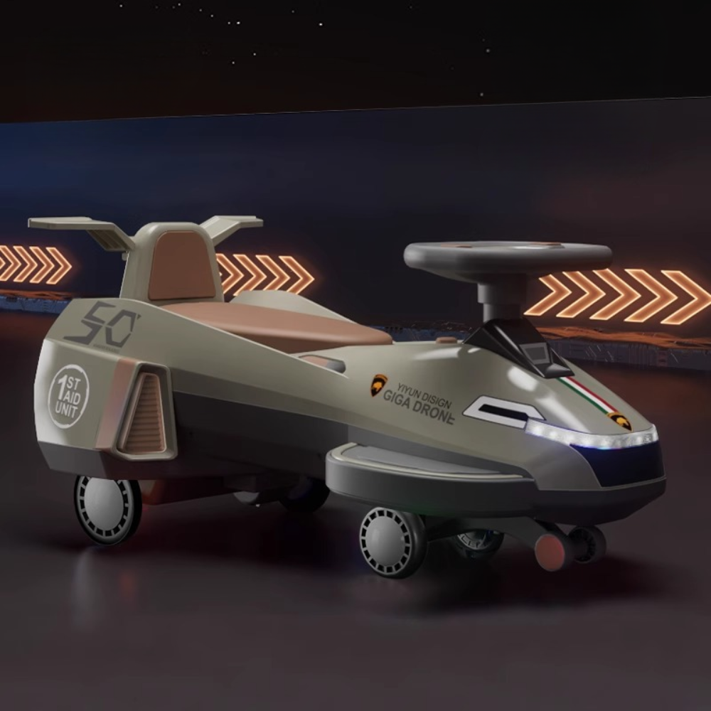 12V Ride On Toy Wiggle Swing Vehicle for Kids Indoor Outdoor Fun 2