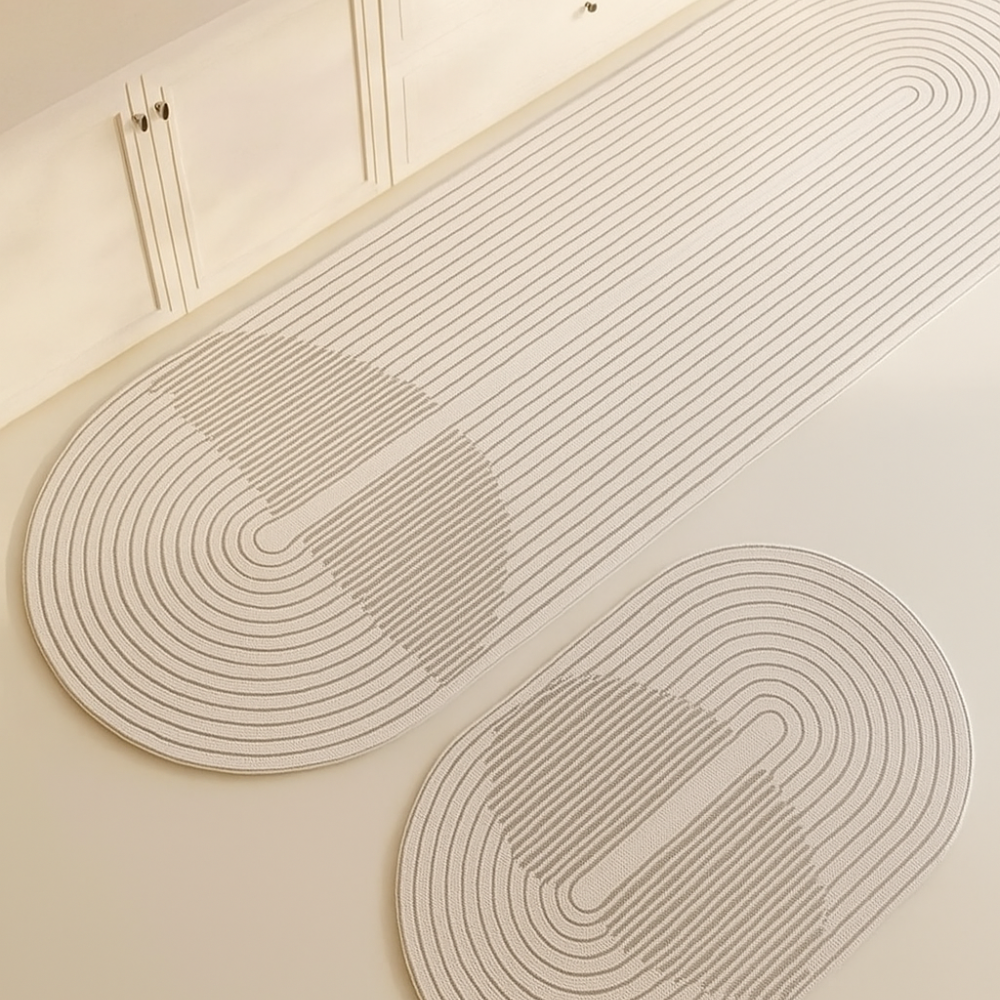 Absorbent Bath Mat Non-Slip Velvet Rug for Bathroom and Kitchen