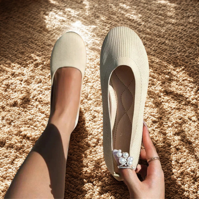 Women's Slip On Shoes Mesh Memory Foam Lightweight Walking Flats