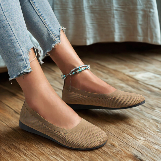 Women's Slip On Shoes Mesh Memory Foam Lightweight Walking Flats