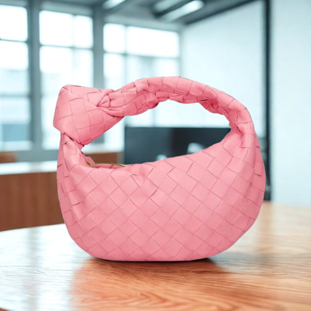 Leather Shoulder Bag Woven Hobo Style Handbag for Women Everyday