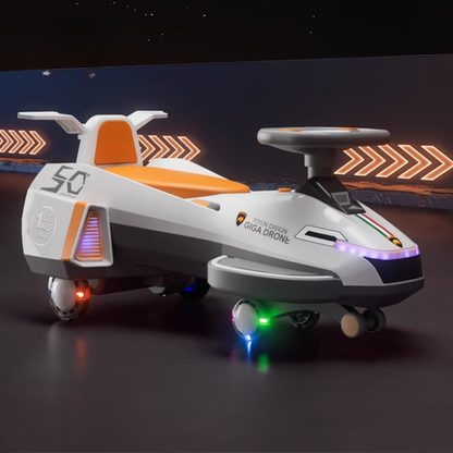 12V Ride On Toy Wiggle Swing Vehicle for Kids Indoor Outdoor Fun 0