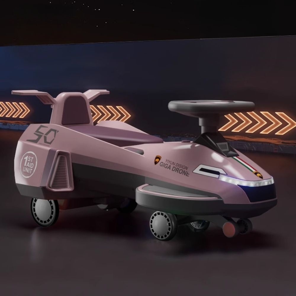 12V Ride On Toy Wiggle Swing Vehicle for Kids Indoor Outdoor Fun 1