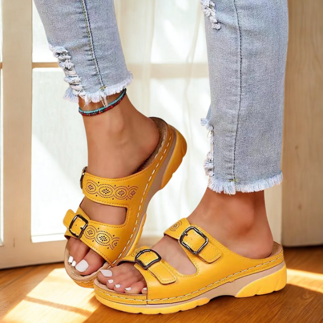 Women's Sandals Orthopedic Leather Adjustable Comfort Footwear