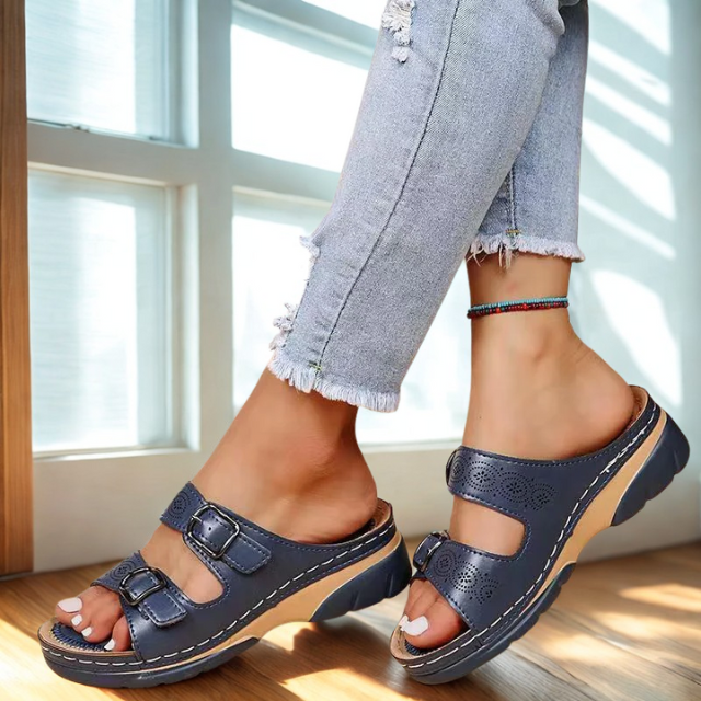 Women's Sandals Orthopedic Leather Adjustable Comfort Footwear