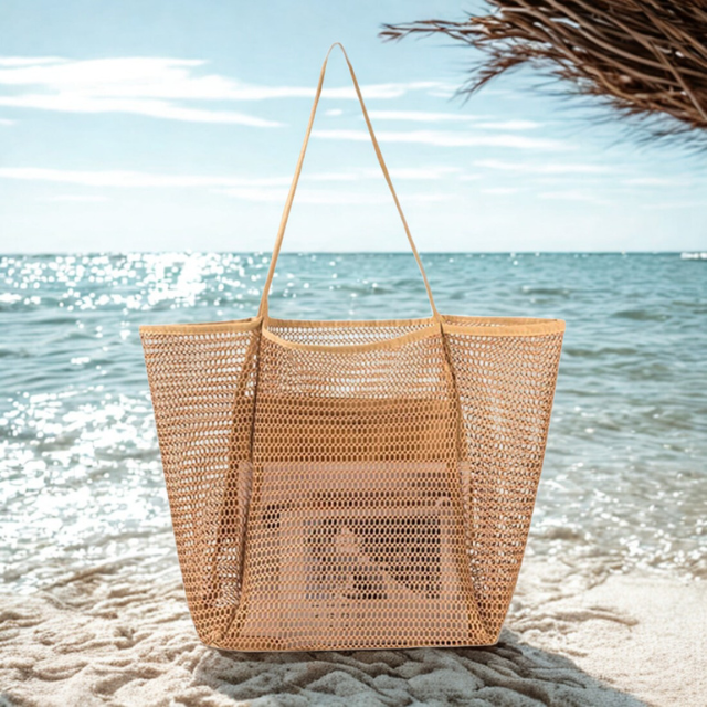 Beach Bag Large Mesh Breathable Lightweight Summer Tote for Women