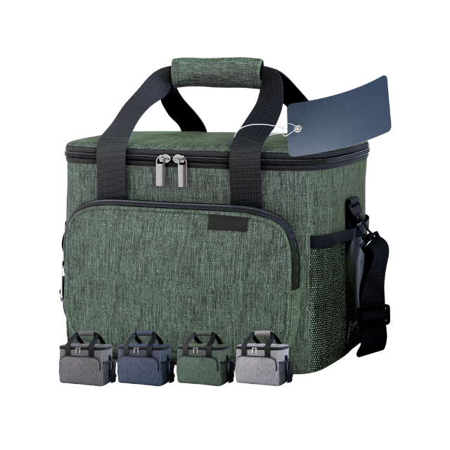 Insulated Cooler Bag Large Waterproof Lunch Tote for Beach Sports