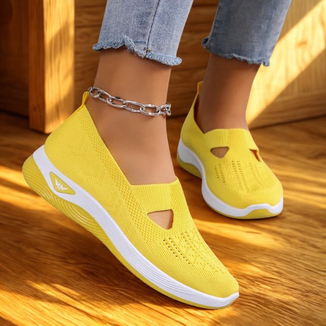 Women’s Breathable Mesh Walking Shoes Lightweight Slip On Sneakers