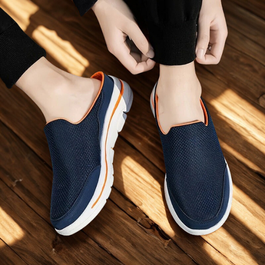 Men's Slip-On Walking Shoes Breathable Mesh Lightweight Cushioned