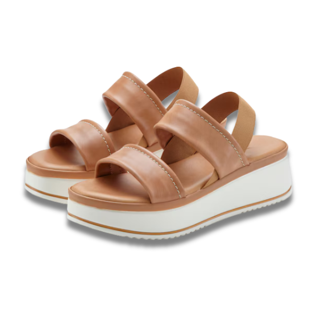 Women's Platform Sandals with Cushioned Footbed and Adjustable Straps