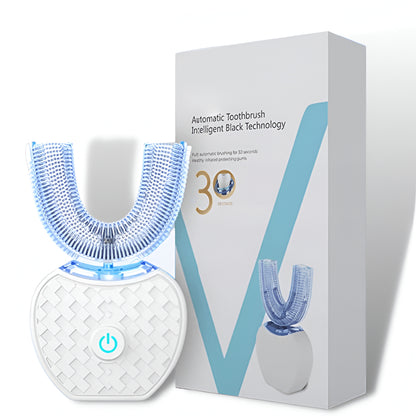 Electric Toothbrush U Shaped Automatic Ultrasonic 360 Teeth Cleaner
