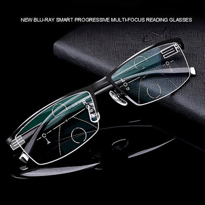 Reading Glasses Progressive Lens Lightweight Anti-Glare Eyewear