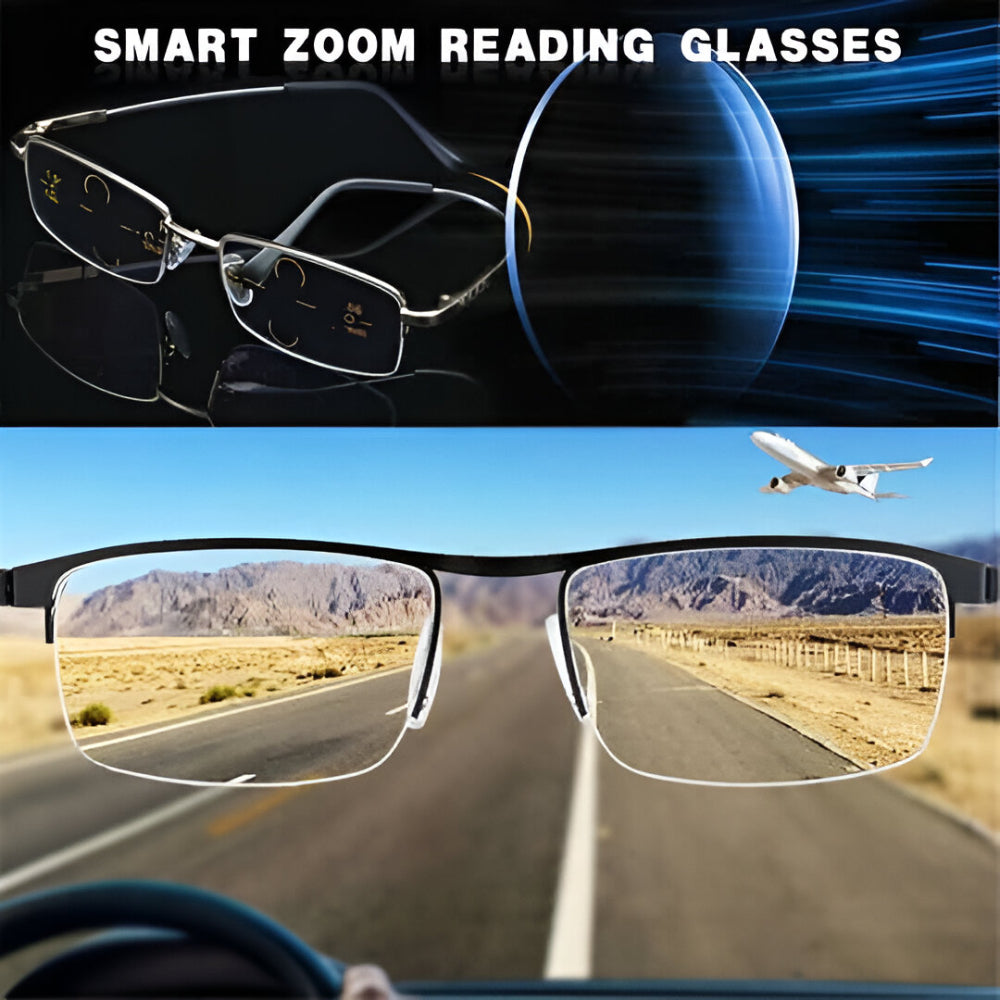 Reading Glasses Progressive Lens Lightweight Anti-Glare Eyewear
