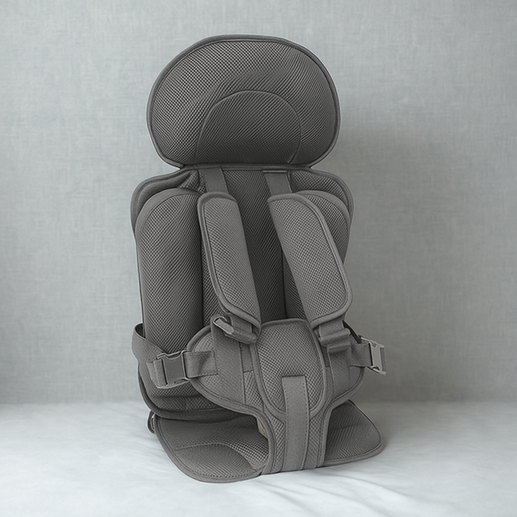 Child Car Seat Travel Booster with 5-Point Harness Safety Support