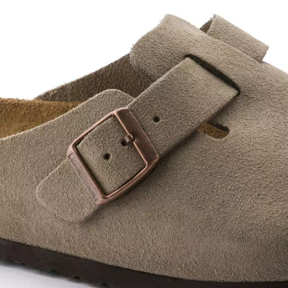 Men's Comfortable Suede Clogs Soft Footbed Slip On