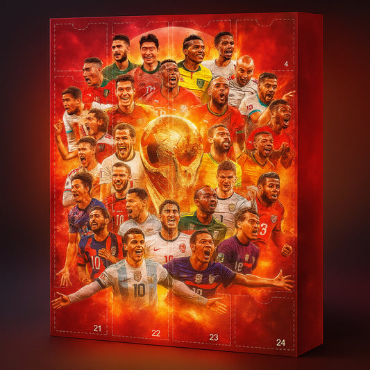 Advent Calendar Football Figure Set Christmas Gift Fans