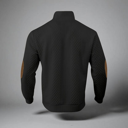 Men's Fleece Quarter Zip Pullover Warm Textured