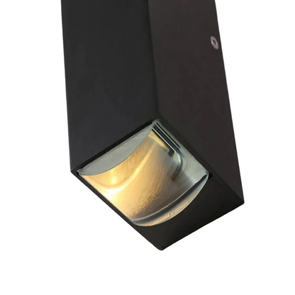 Modern Outdoor Wall Light Black Aluminum LED Exterior Lamp