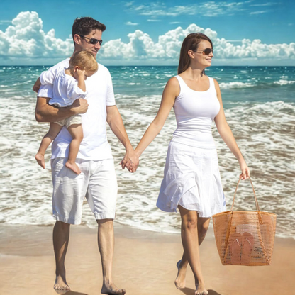 Beach Bag Large Mesh Breathable Lightweight Summer Tote for Women