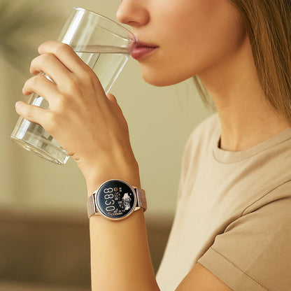 Smartwatch Fitness Tracker Women Modern Health Monitoring Watch