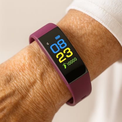 Fitness Tracker Senior Smartwatch LED Display Heart Rate Monitor