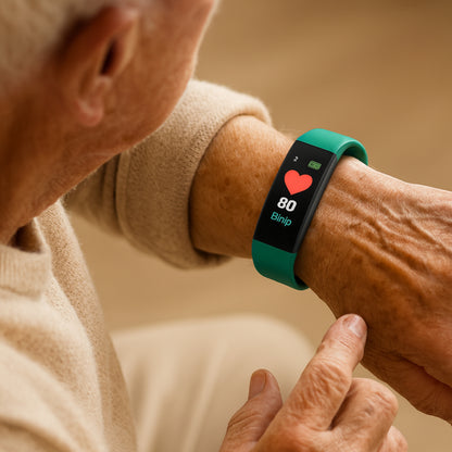 Fitness Tracker Senior Smartwatch LED Display Heart Rate Monitor