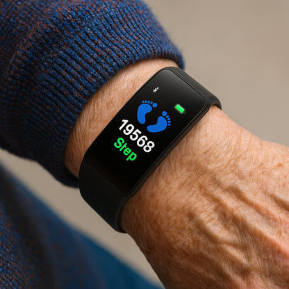 Fitness Tracker Senior Smartwatch LED Display Heart Rate Monitor