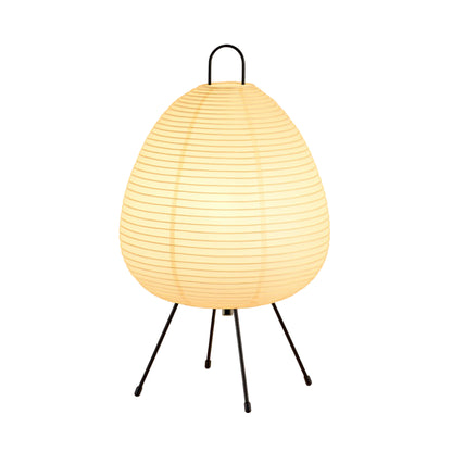 Table Lamp Japanese Paper Shade Warm Ambient Light