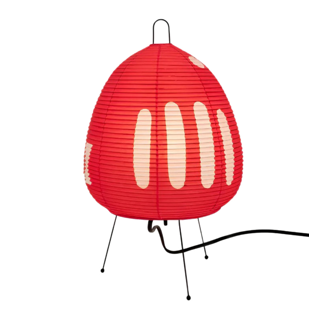 Table Lamp Japanese Paper Shade Warm Ambient Light