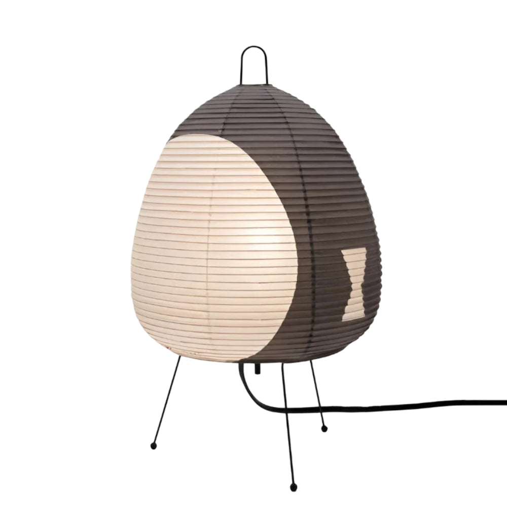 Table Lamp Japanese Paper Shade Warm Ambient Light