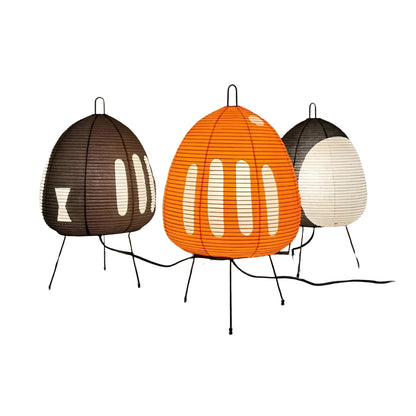 Table Lamp Japanese Paper Shade Warm Ambient Light