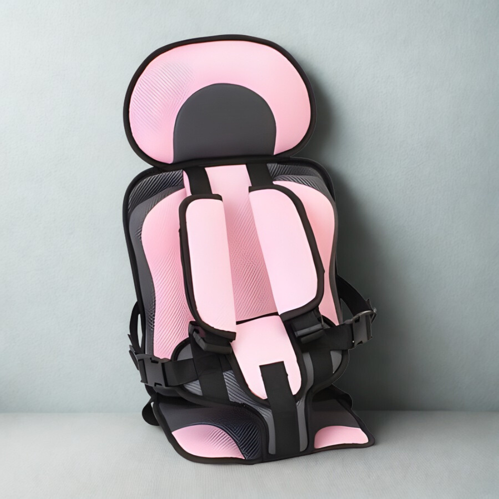 Child Car Seat Travel Booster with 5-Point Harness Safety Support