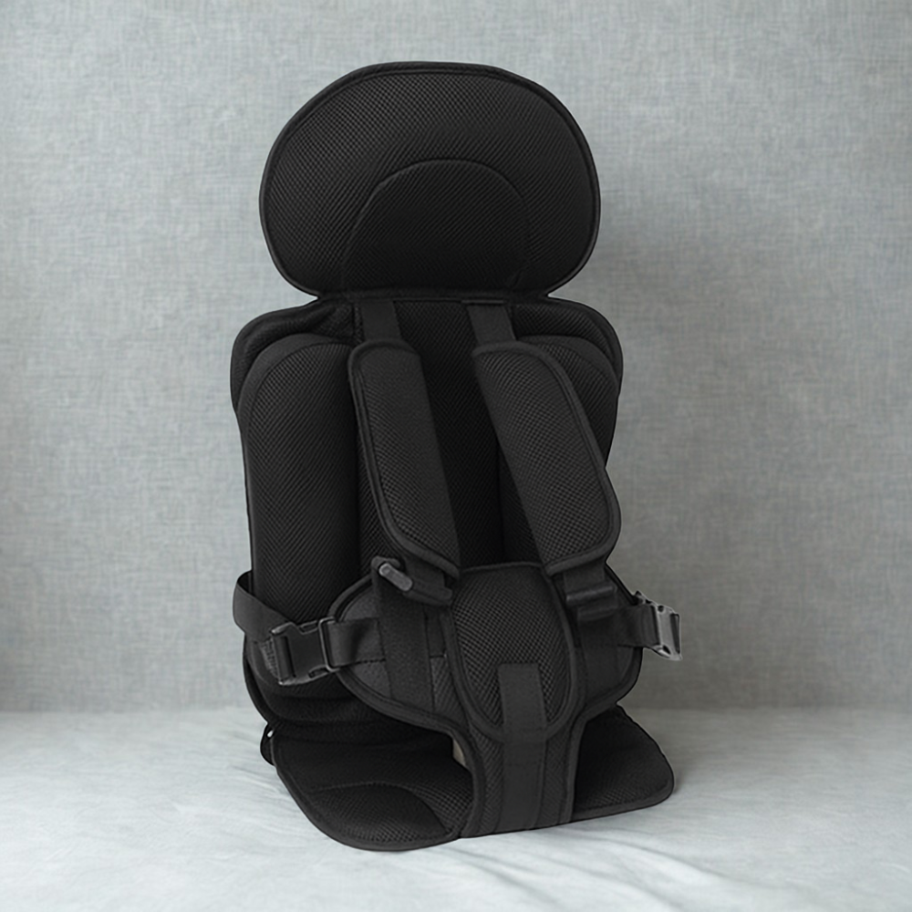 Child Car Seat Travel Booster with 5-Point Harness Safety Support