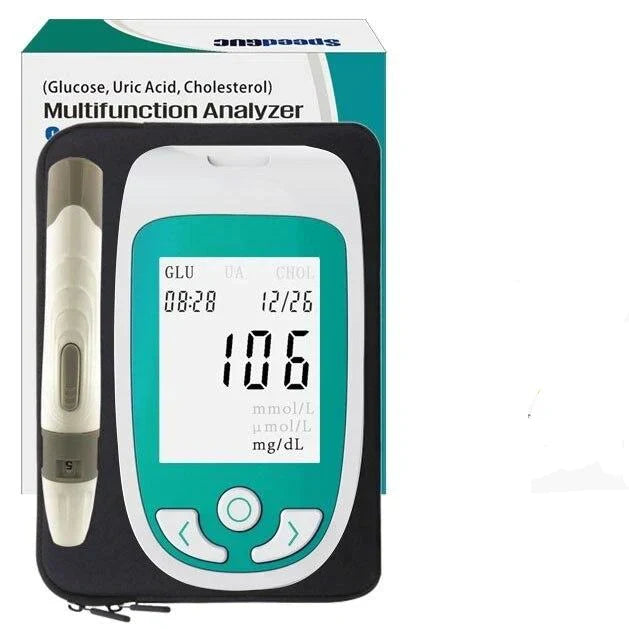 Blood Glucose Monitor Portable Home Cholesterol Testing Device