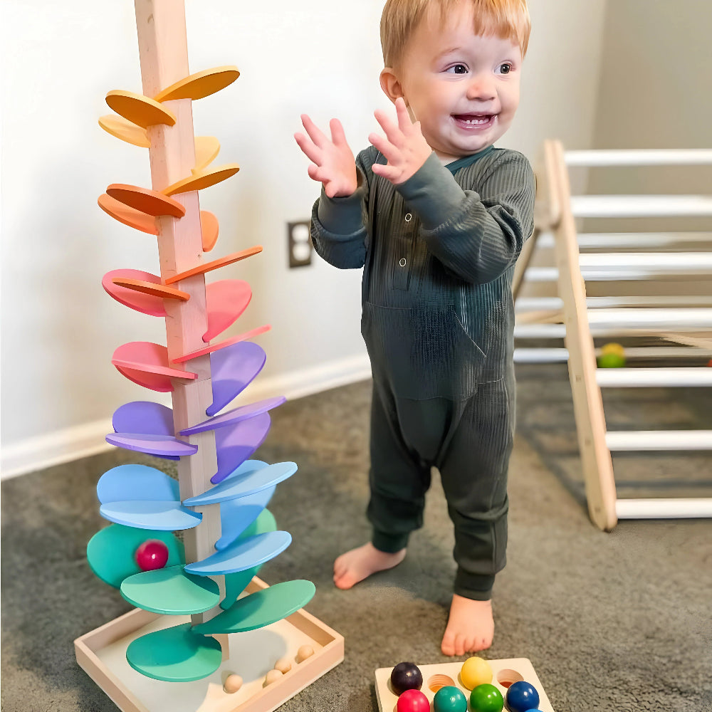 Marble Run Wooden Montessori Educational Kids Toy
