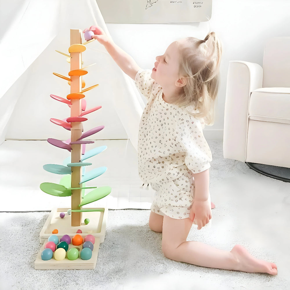 Marble Run Wooden Montessori Educational Kids Toy