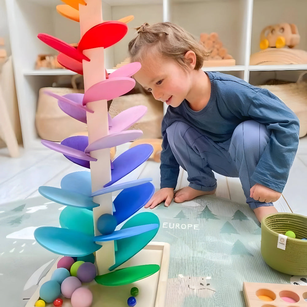 Marble Run Wooden Montessori Educational Kids Toy