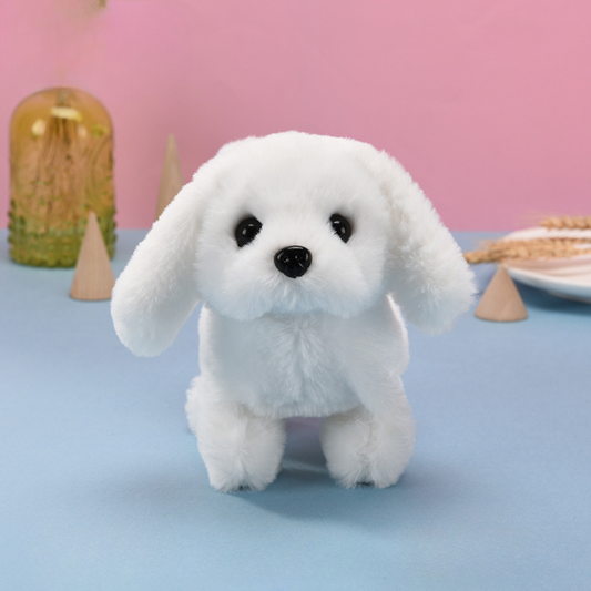 Robot Dog Toy Realistic Walking Plush Interactive Puppy