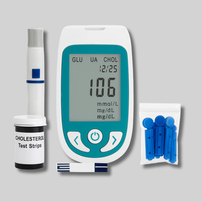 Blood Glucose Monitor Portable Home Cholesterol Testing Device