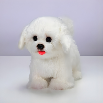 Robot Dog Toy Realistic Walking Plush Interactive Puppy
